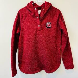 South Carolina Gamecocks Columbia Darling Days Pullover Hoodie Women Size L Red